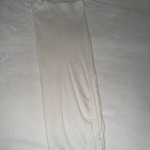 Zara Cream Ribbed Skirt